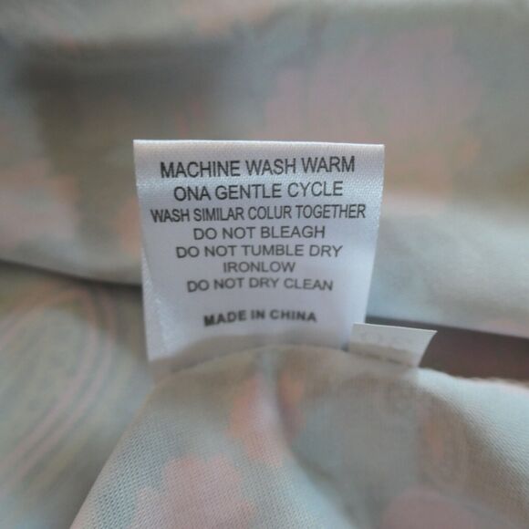 R & B Collection Dress Womens Large Black Watercolor Floral Artsy Stretch Boho - Picture 12 of 12